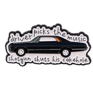 Supernatural Pin Dean’s Vintage Car Lightweight, Unique, Gothic Show NWT